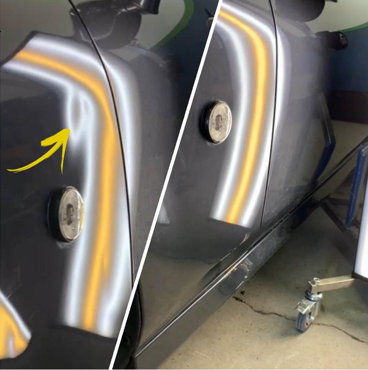 Débosselage avant/après - Réparation carrosserie complète