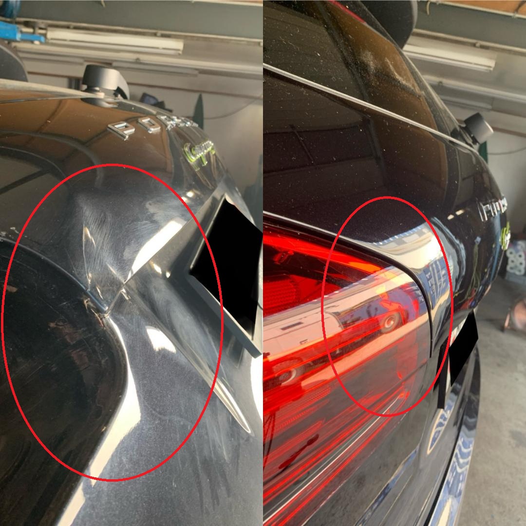 Débosselage avant/après - Réparation carrosserie